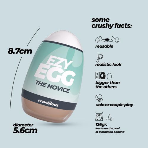 masturbator jajko crushious ezy egg 8,7 cm na Arena.pl