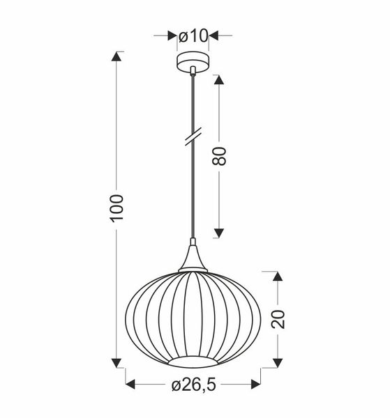 Lampa Wisząca Exeter 265 Mm czarny zdjęcie 3