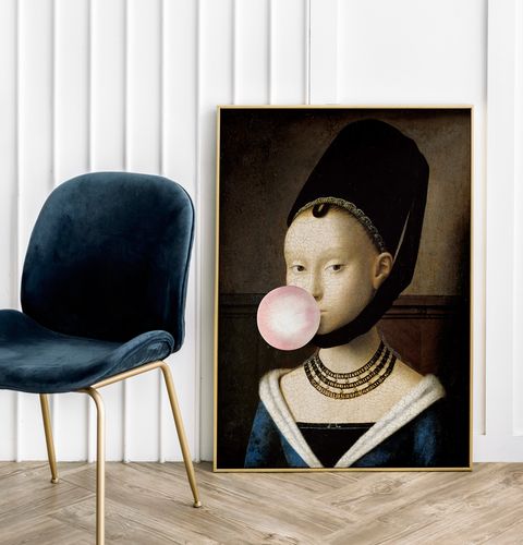 Plakat portret z balonem pop art 29,7x42 cm A3 na Arena.pl