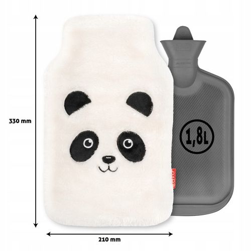 SOXO termofor pluszowy miś panda 1,8L na wodę w pokrowcu prezent dla niej na Arena.pl