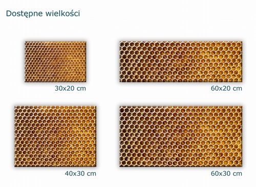 SZKLANA DESKA KUCHENNA 60x20 380c Miód na Arena.pl