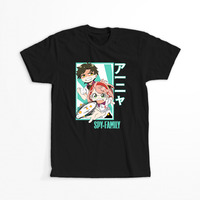 Koszulka Czarna Spy X Family - WYBIERZ KOLOR KOSZULKI I FASON Męska M