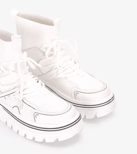 Białe sneakersy za kostkę Toler 39 na Arena.pl