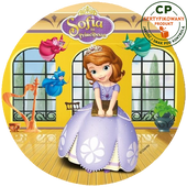 Opłatek na tort Princess Księżniczka Zosia