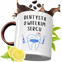 Kubek Bordowy Dla Dentysty Na Urodziny Prezent Z Nadrukiem Ze Zdjęciem
