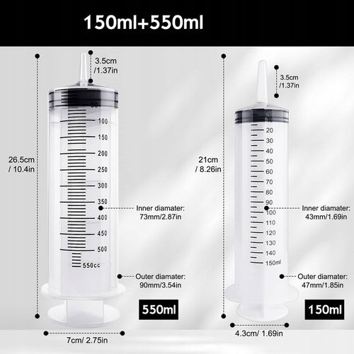 STRZYKAWKA 500ML, STRZYKAWKA Z WĘŻEM, DO LABORATORIÓW NAUKOWYCH, BEZ IGŁY na Arena.pl