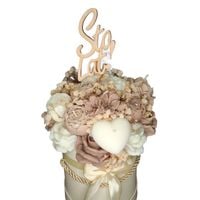 Flower Box Świece Sojowe Wieczny Bukiet Kwiaty Prezent Urodziny Dzień