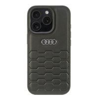 Audi Synthetic Leather iPhone 16 Pro 6.3" czarny/black hardcase