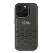 Audi Synthetic Leather iPhone 16 Pro 6.3" czarny/black hardcase