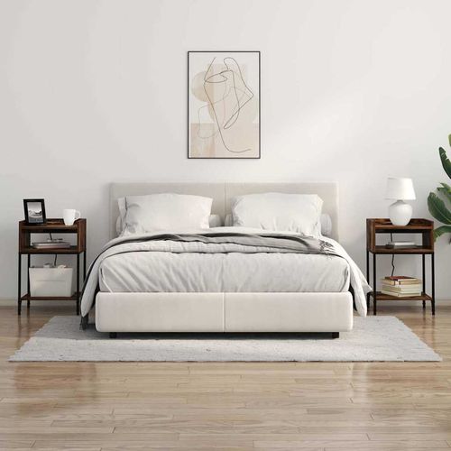 Stolik nocny z półką 2 pcs Wędzony dąb 40 x 40 x 61 cm na Arena.pl