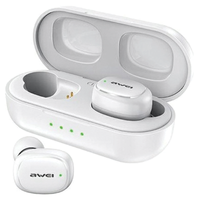 awei słuchawki bluetooth 5.1 t13 pro tws+ stacja dokująca biały/white
