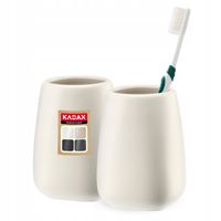 KADAX Kubek Pojemnik Na Szczoteczki Zestaw 2szt