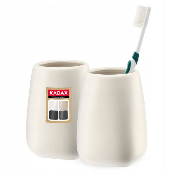 KADAX Kubek Pojemnik Na Szczoteczki Zestaw 2szt zdjęcie 1