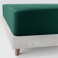 Prześcieradło z gumką 120x200 ZIELONE satynowe  PAN MATERAC 100% bawełna