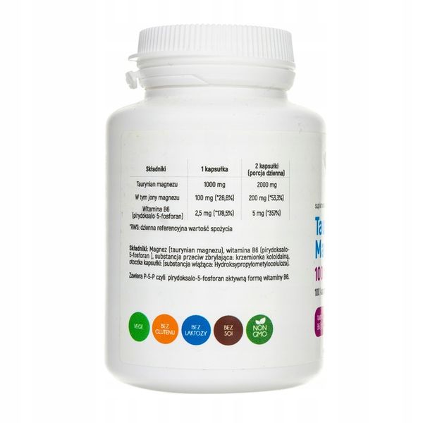 Taurynian Magnezu z B6 (P-5-P) 100kaps. ALINESS zdjęcie 3
