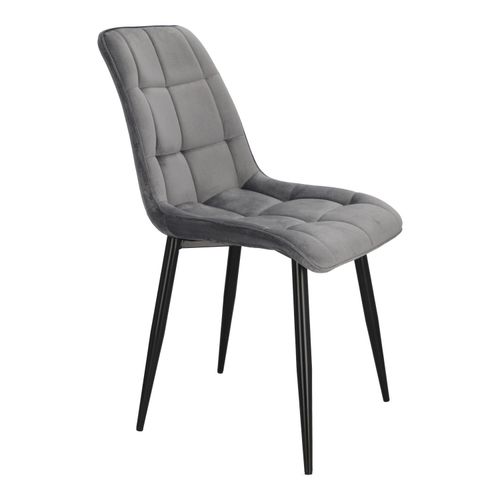 Krzesło Plaid szare/ czarne nogi hampton na Arena.pl