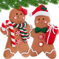 tg73607 lebkuchenanhänger 2er set weihnachtsdeko lebkuchenkugel