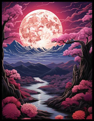 Plakat 50x65cm Różowa Kraina Marzeń na Arena.pl