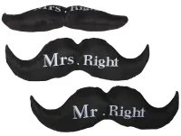 Dwustronna Poduszka Mr. lub Mrs. Right dla Par