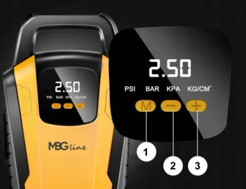 KOMPRESOR SAMOCHODOWY Pompka Sprężarka 12V LED LCD na Arena.pl