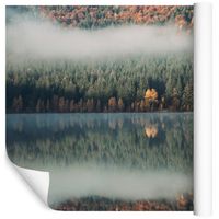 Fototapeta Las we Mgle Jezioro do Sypialni 368cm x 254cm