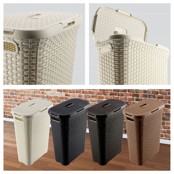 Curver Kosz Pojemnik Na Pranie Bieliznę Wąski 40L zdjęcie 5