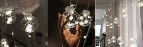 Kurtyna świetlna girlanda lampki świąteczne kule bombki led sople 1005 na Arena.pl