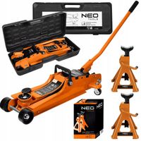 Podnośnik warsztatowy NEO TOOLS 2,5 T 85-385 mm + podstawki 3 T