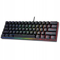 KLAWIATURA GAMINGOWA MECHANICZNA RGB PODŚWIETLANA 60% PORĘCZNA DLA GRACZY