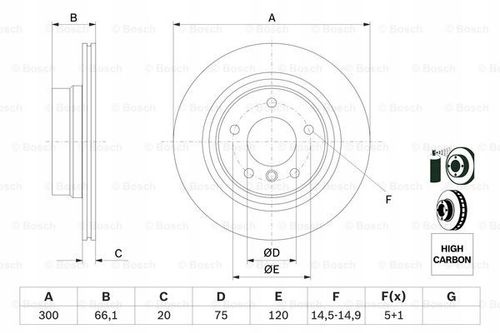 TARCZA HAM TYL 300X20 V BOSCH na Arena.pl