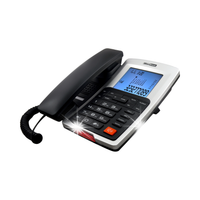 Telefon stacjonarny Maxcom KXT709 tryb głośnomówiący duże przyciski