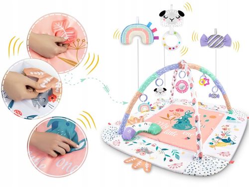 MATA EDUKACYJNA INTERAKTYWNA DLA NIEMOWLĄT DWUSTRONNA DUŻA XXL 5w1 NUKIDO na Arena.pl