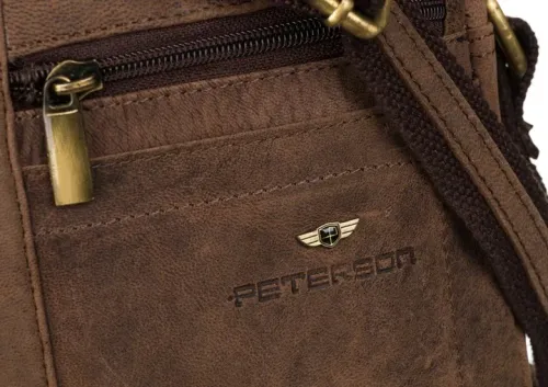 torebka listonoszka skóra naturalna brązowy na Arena.pl