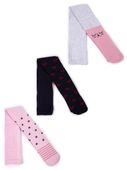 Rajstopy dziewczęce bawełniane we wzory 3PAK  140-146 YOCLUB