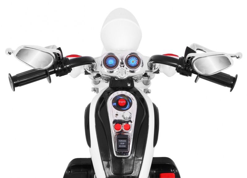 Motorek Chopper Nightbike Biały zdjęcie 8