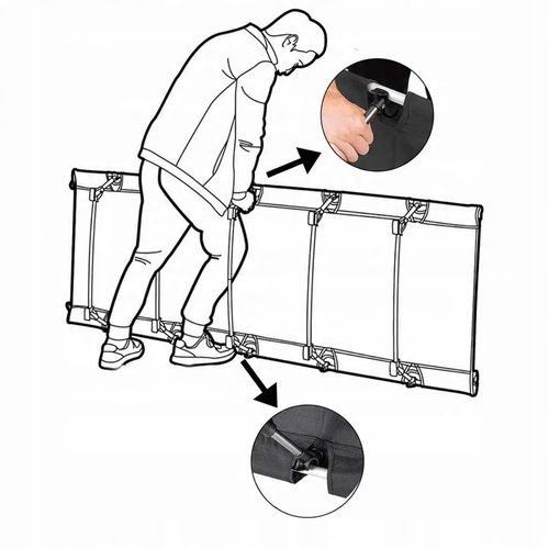 ŁÓŻKO TURYSTYCZNE POLOWE LEŻAK SKŁADANE DUŻE WYGODNE Z TORBĄ - LEKKIE na Arena.pl