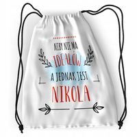 Plecak Dla Nikoli Sportowy Szkolny Worek Torba Z Nadrukiem Ze Zdjęciem