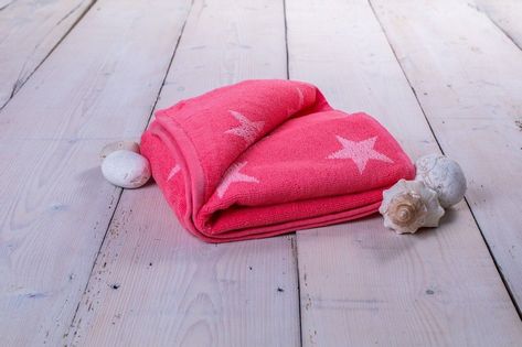 Ręcznik Stars - 70 X 140 Cm, Różowy