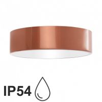 Okrągła lampa przysufitowa 137623620163 metalowa IP54 miedź