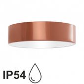 Okrągła lampa przysufitowa 137623620163 metalowa IP54 miedź