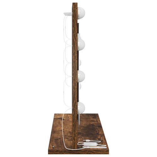 Lustro toaletowe Ze LED Lights Dąb wędzony 60 x 45 x 18 cm na Arena.pl