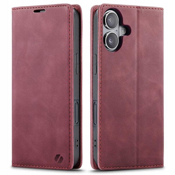 Spacecase Wallet Iphone 16 Plus Red zdjęcie 10