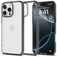 etui case na iphone 16 pro max ultra hybrid - przezroczysto szare