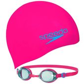 Okulary do pływania + czepek Speedo Jet V2 Swim Set