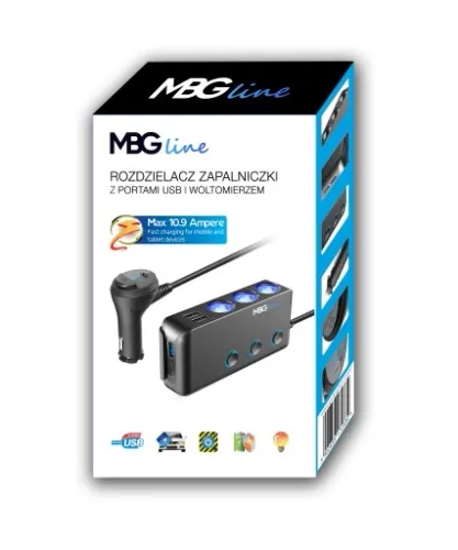 ROZDZIELACZ GNIAZDA ZAPALNICZKI 12-24V 4xUSB QC PD na Arena.pl