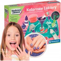 KOLOROWE LAKIERY NAUKOWA ZABAWA ZESTAW LABORATORIUM KOSMETYCZNE DLA DZIECI