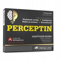 OLIMP PERCEPTIN 30kaps ASHWAGANDHA RÓŻENIEC GÓRSKI KONCENTRACJA PAMIĘĆ
