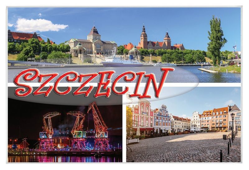 Szczecin - magnes szklany zdjęcie 1