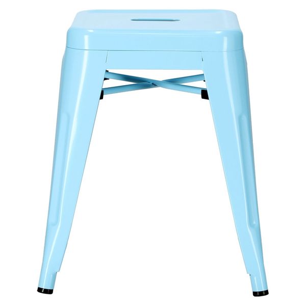 Stołek Paris niebieski inspirowany Tolix zdjęcie 3