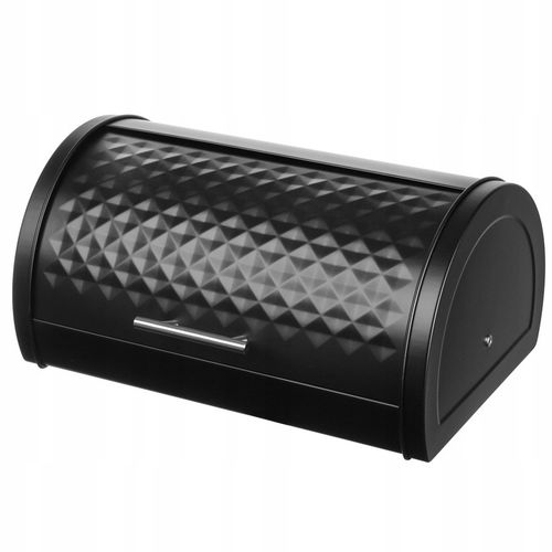 CHLEBAK POJEMNIK NA PIECZYWO BUŁKI CHLEB METALOWY DUŻY CZARNY na Arena.pl